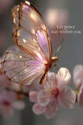 Let Peace Stay Within You – Butterfly Printable Wall Art