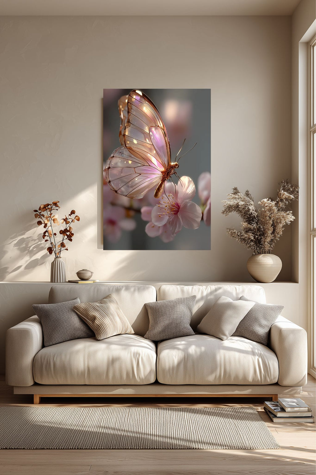 Let Peace Stay Within You – Butterfly Printable Wall Art
