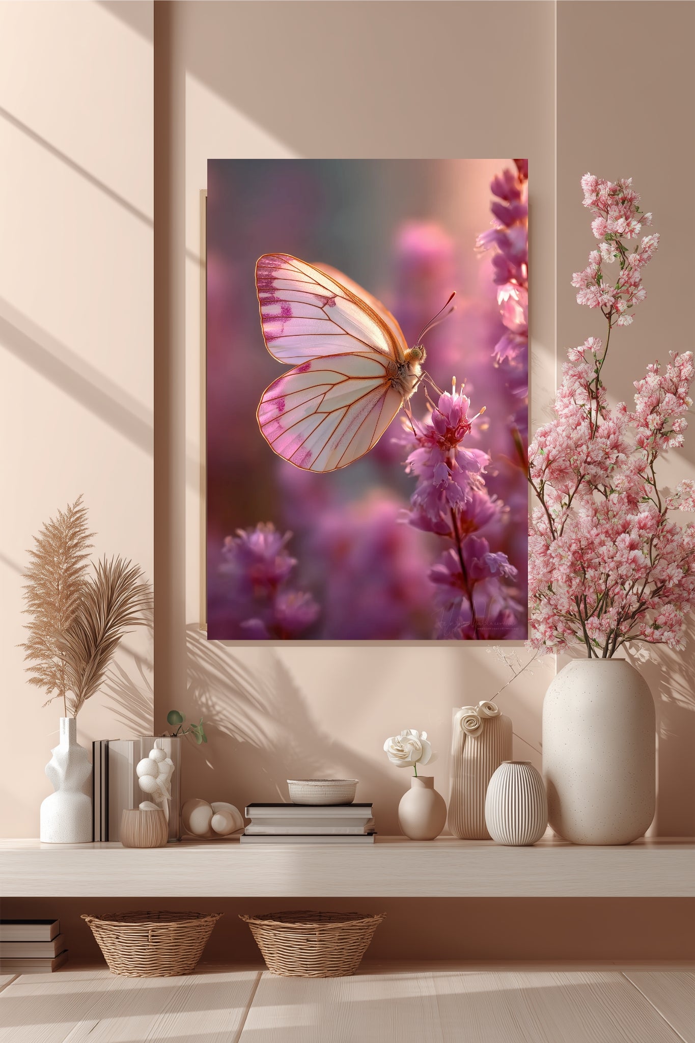 Stillness Follows Peace – Butterfly Wall Art Printable