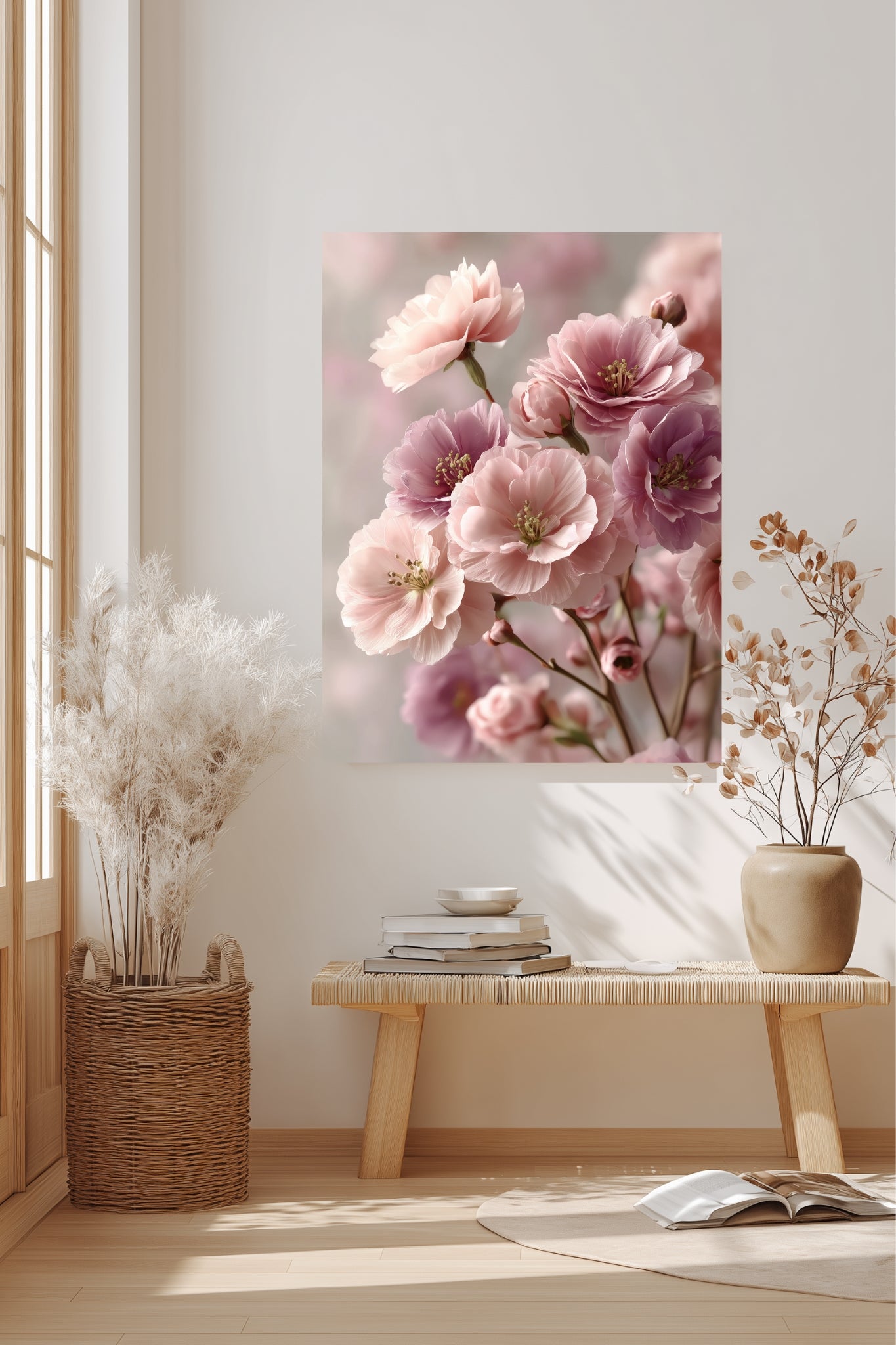 Serenity Flourishes Within – Floral Printable Wall Art