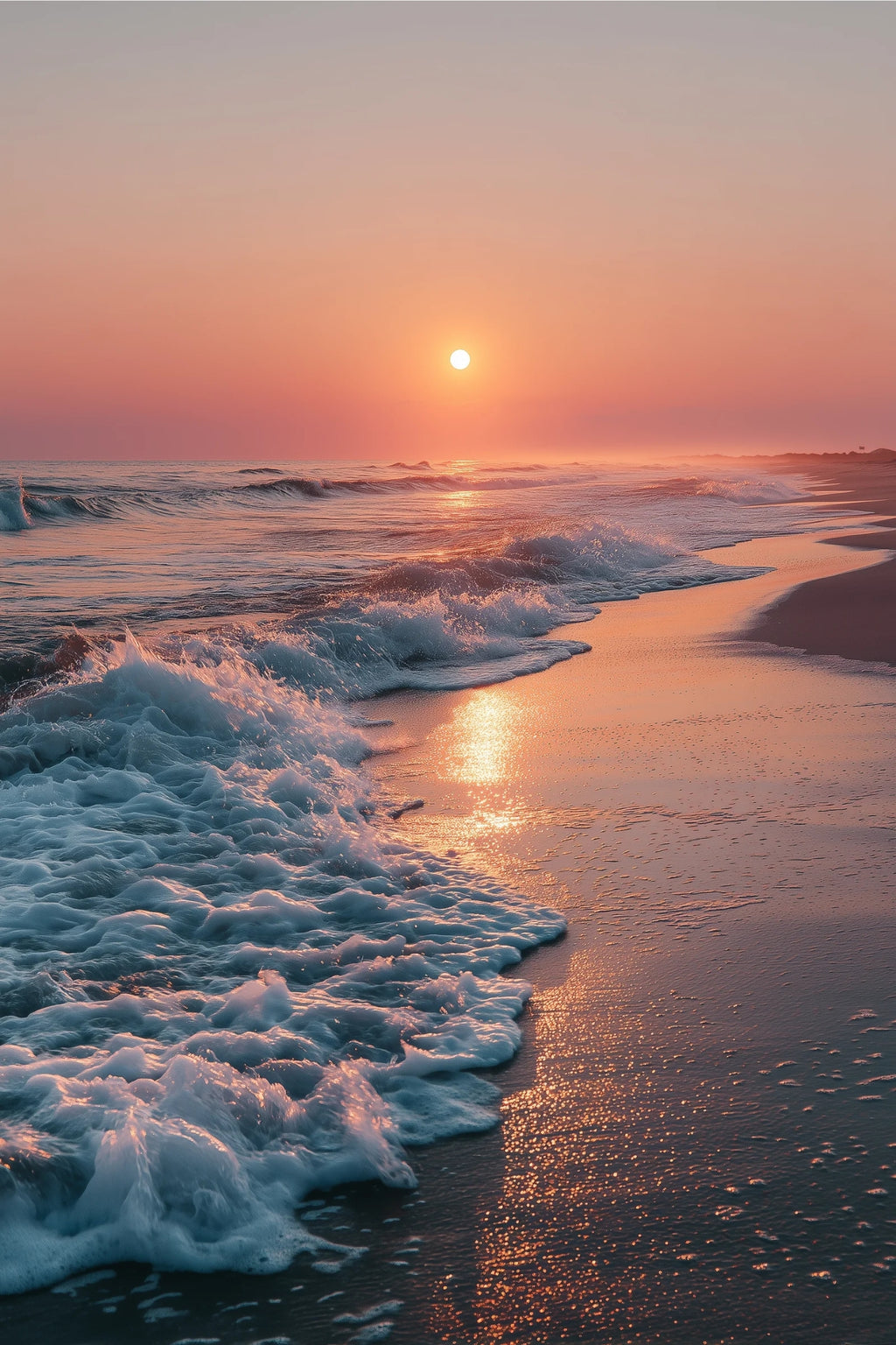 Let Peace Begin Your Day – Sunrise Beach Wall Art Printable