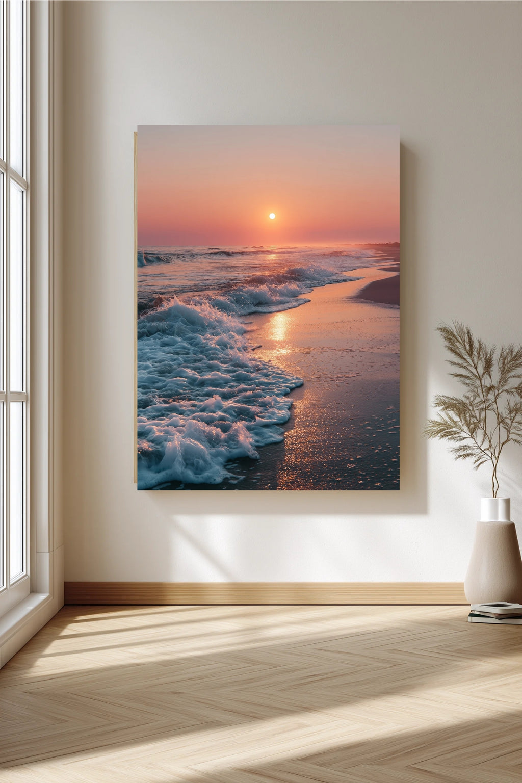 Let Peace Begin Your Day – Sunrise Beach Wall Art Printable