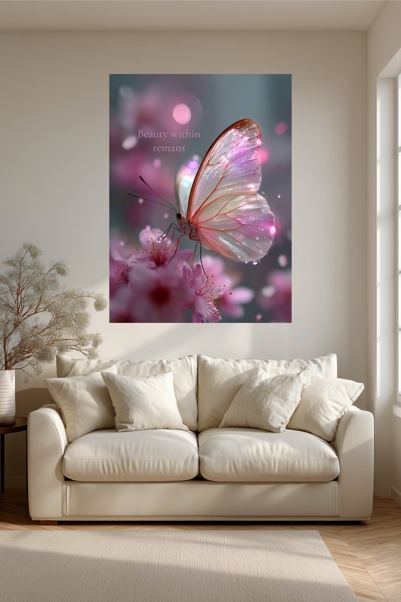 Beauty Within Remains – Butterfly Printable Wall Art