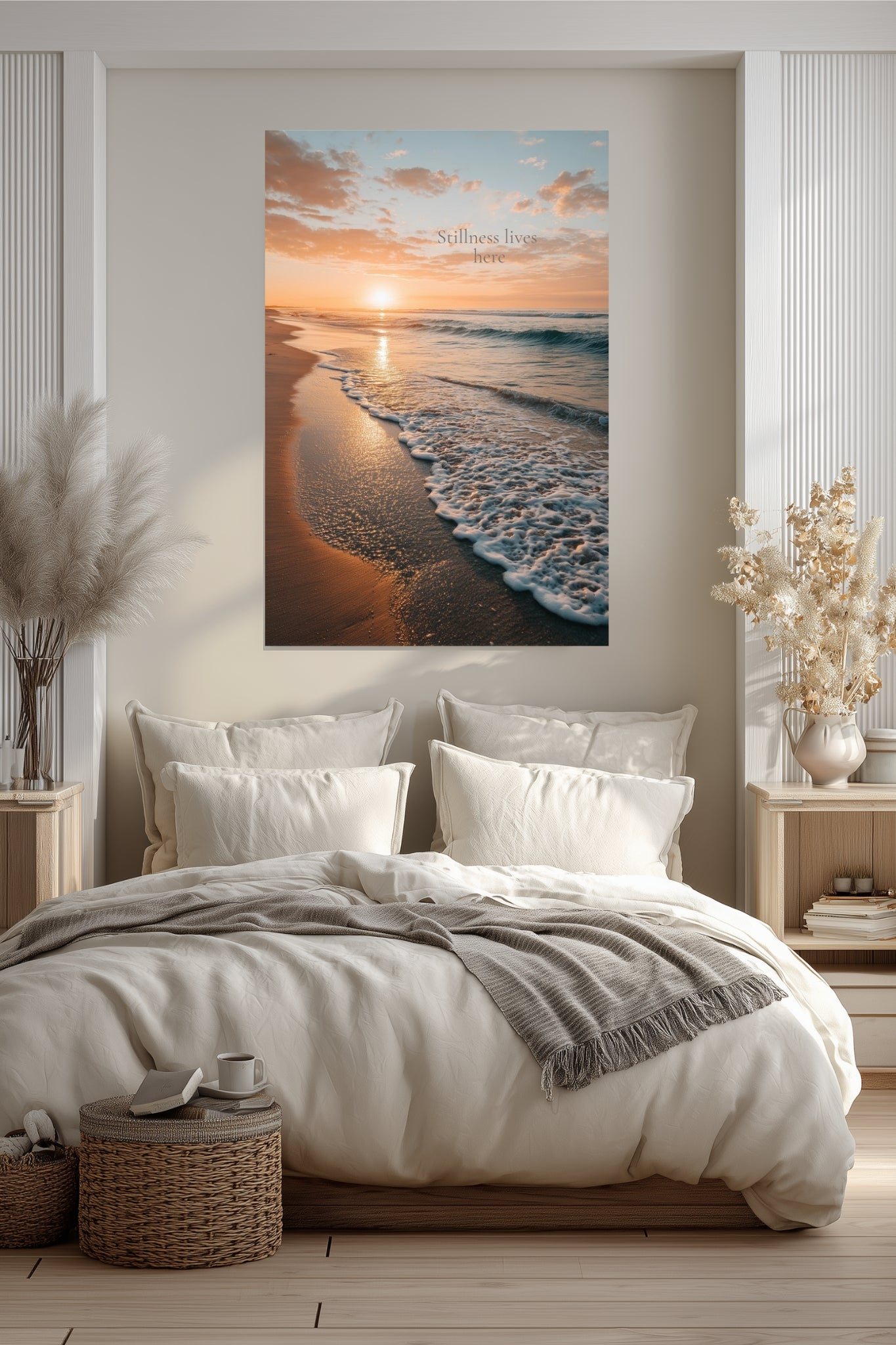 Stillness Lives Here – Beach Printable Wall Art