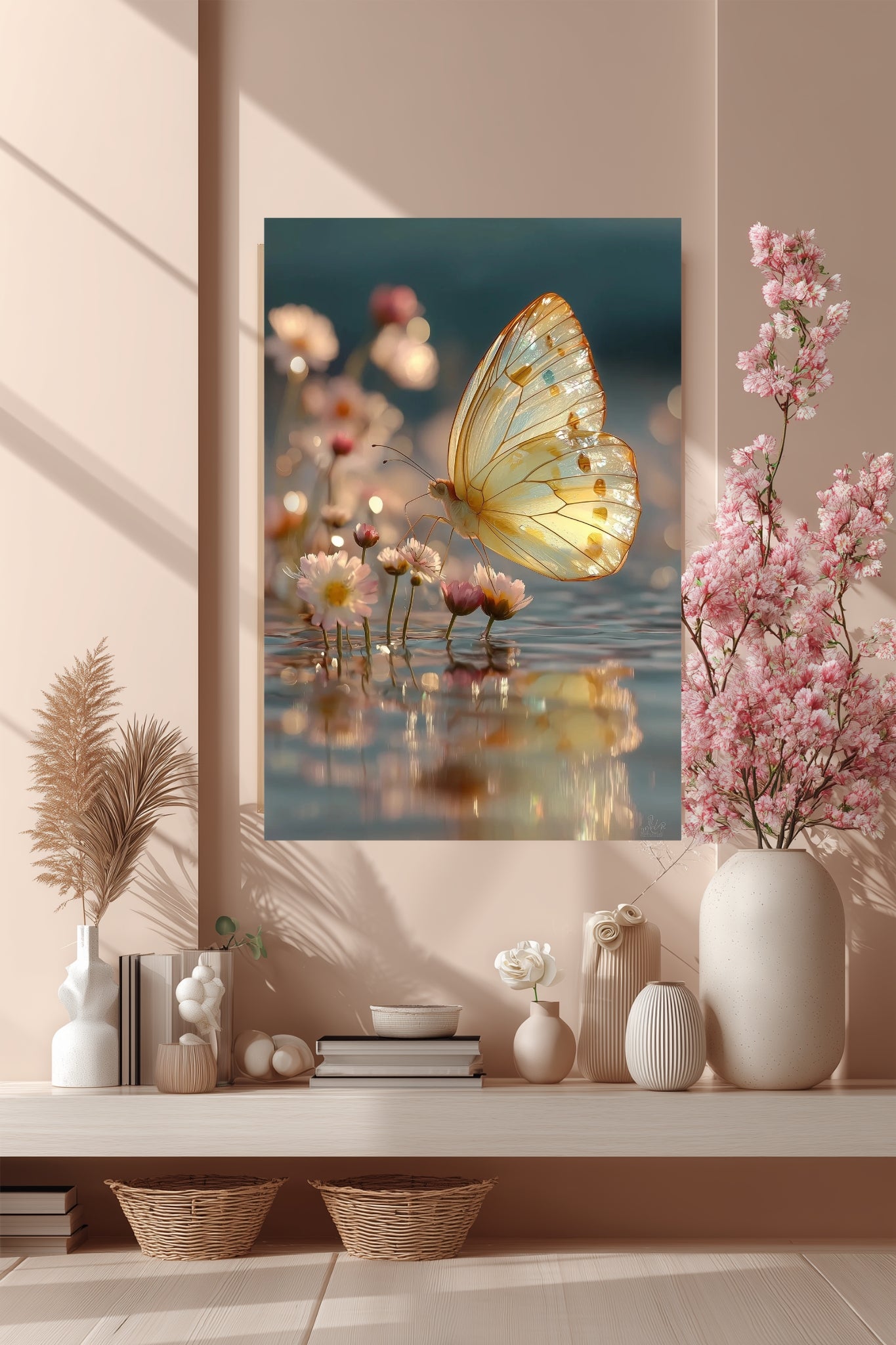 Serenity Never Leaves You – Butterfly Printable Wall Art