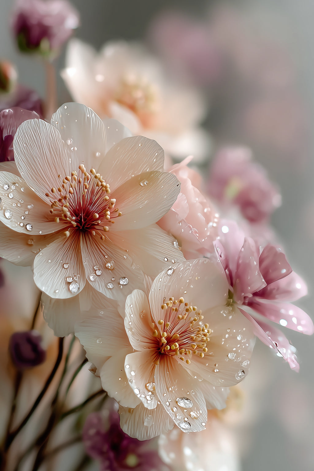 Beauty Blooms Here – Floral Printable Wall Art