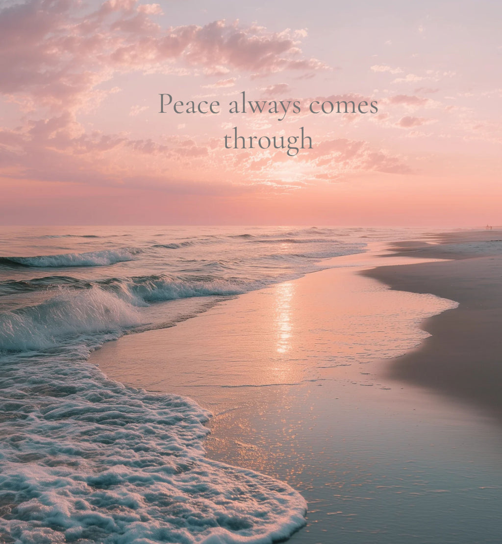 Peace Always Comes Through – Beach Printable Wall Art