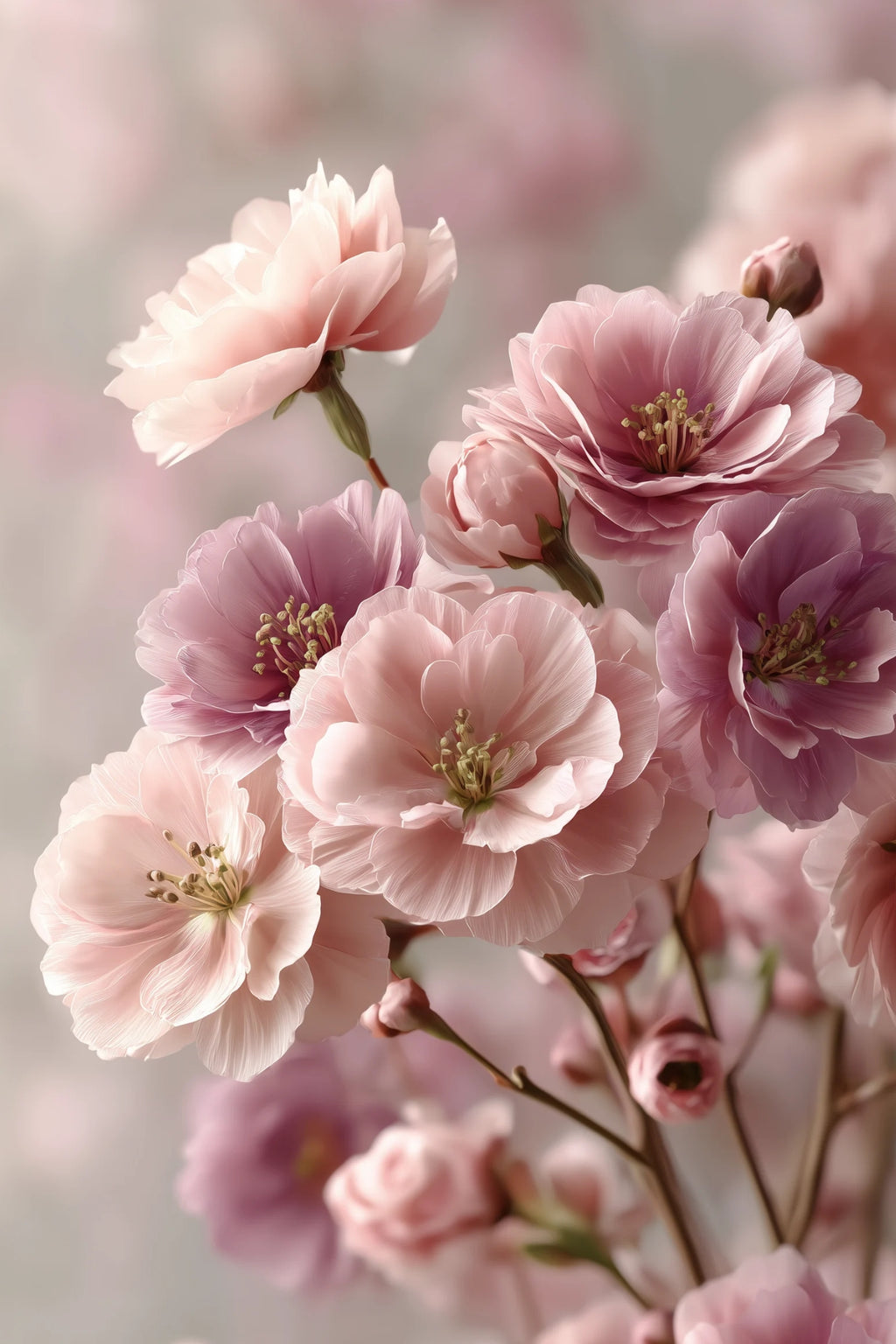 Serenity Flourishes Within – Floral Printable Wall Art