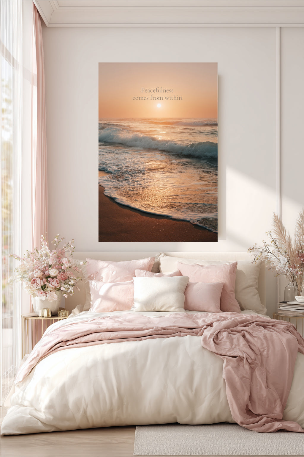 Peacefulness Comes From Within – Beach Printable Wall Art