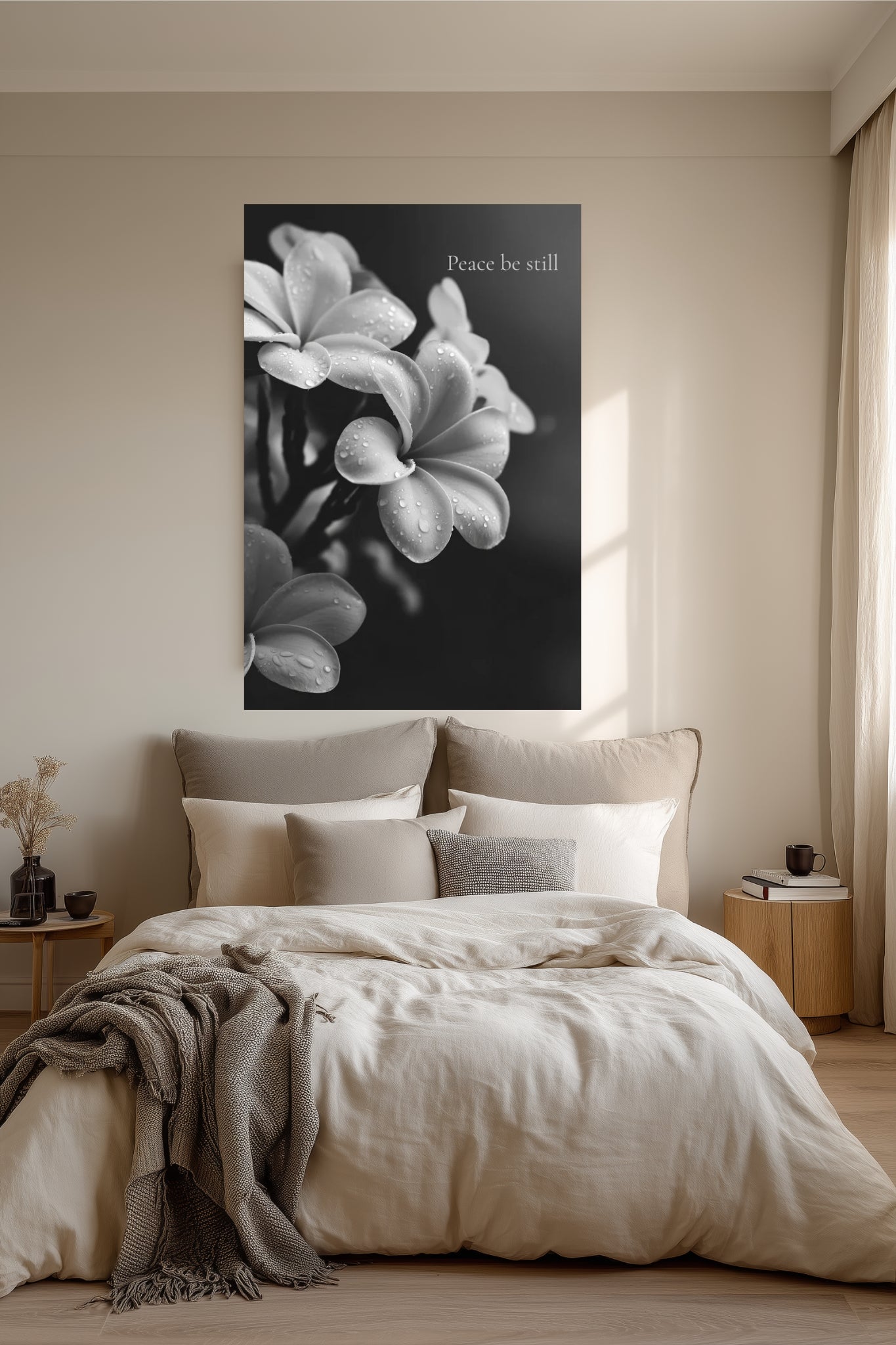 Peace Be Still – Floral Printable Wall Art